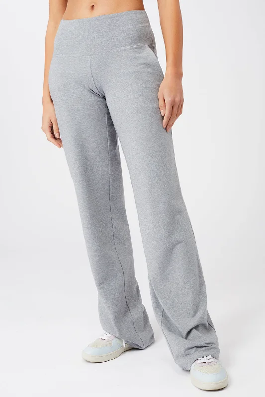 Weekend Specials to Snag Wide Leg  Pants (Grey Melange)