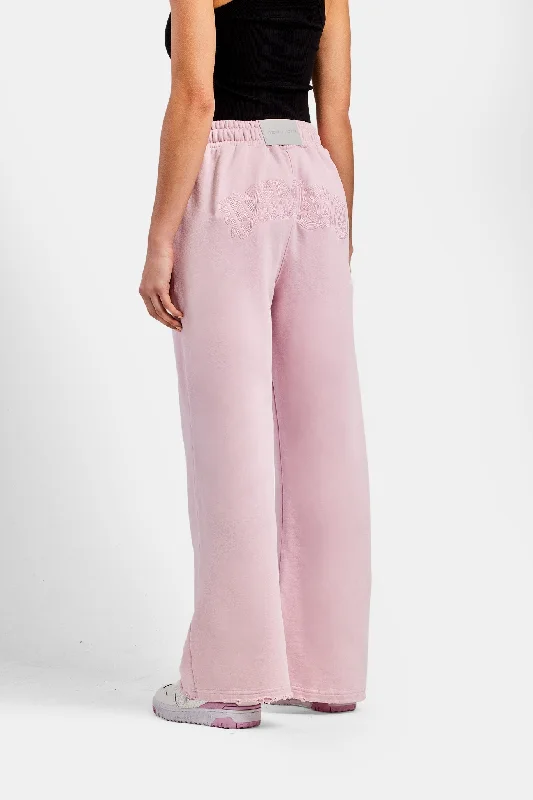 Year-End Deals Womens Paraiso Embroidered Joggers  - Pink