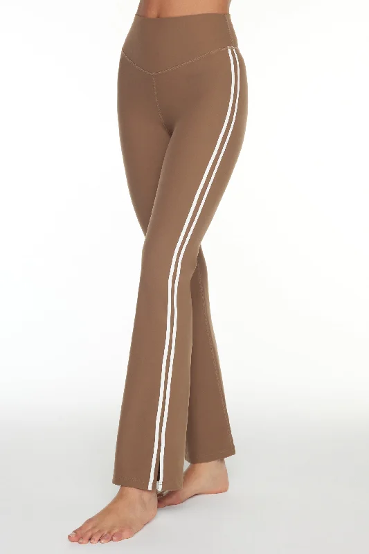 Huge Savings Peached Florence Flare Pants - Mocha
