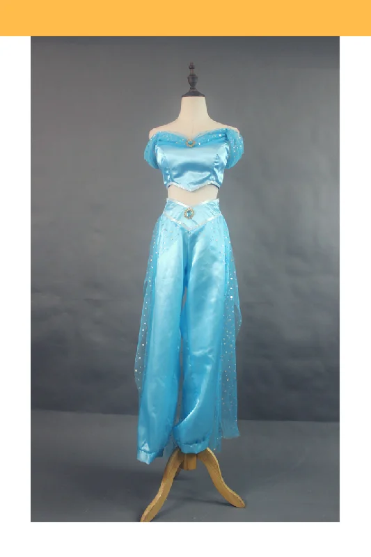 Princess Jasmine Aladdin Classic Satin Cosplay Costume