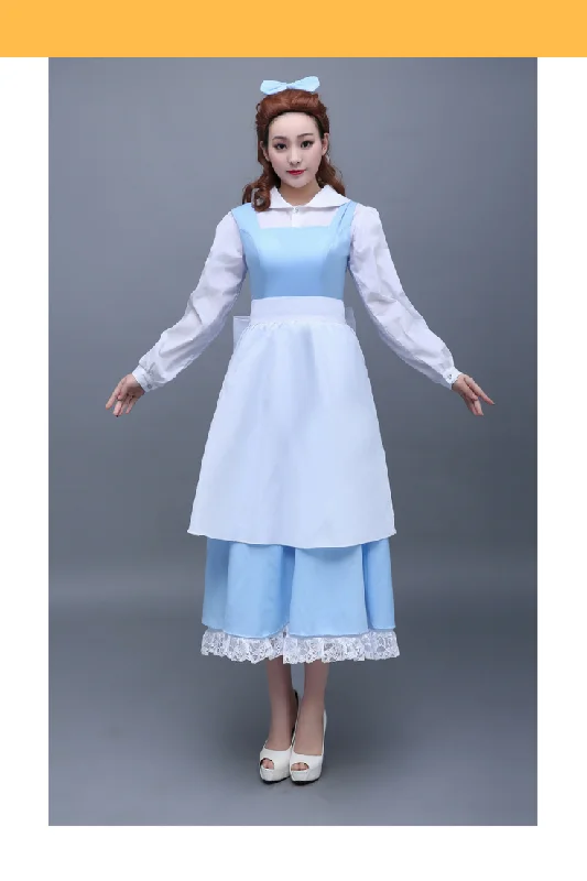 Princess Belle Classic Peasant In Satin Beauty And Beast Cosplay Costume