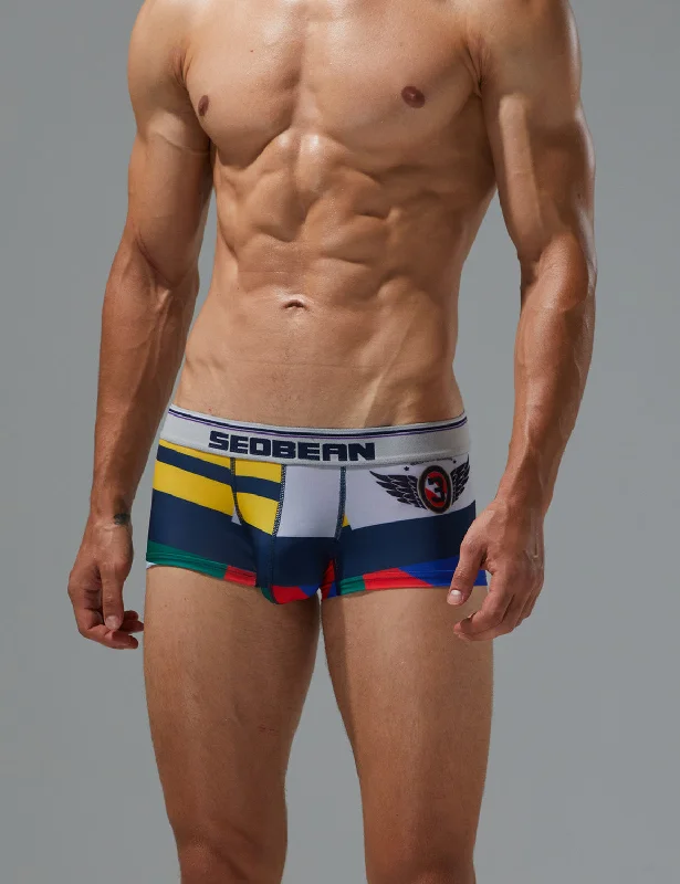 Color Block Boxer Brief 240207 in Navy