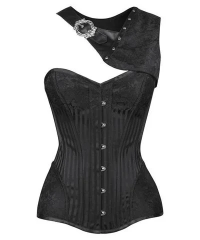 Lera Black Brocade Gothic Corset with Bolero