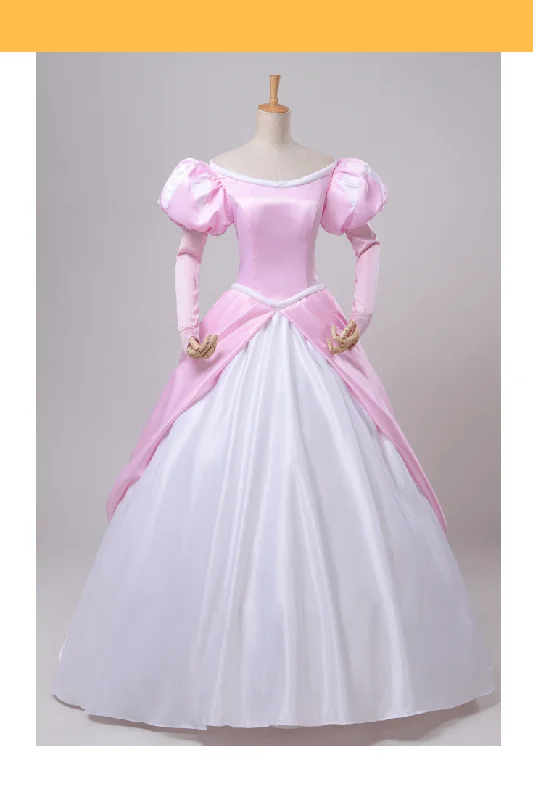 Princess Ariel Classic Pink With Chiffon Sleeves Little Mermaid Cosplay Costume