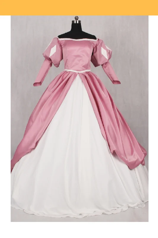 Princess Ariel Classic Rose Pink Satin Little Mermaid Cosplay Costume