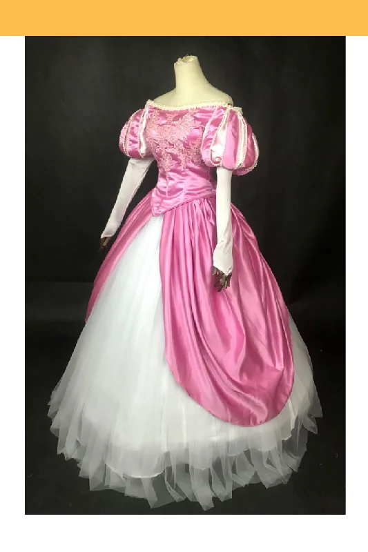 Princess Ariel Magenta Pink With Pearl Trims Little Mermaid Cosplay Costume