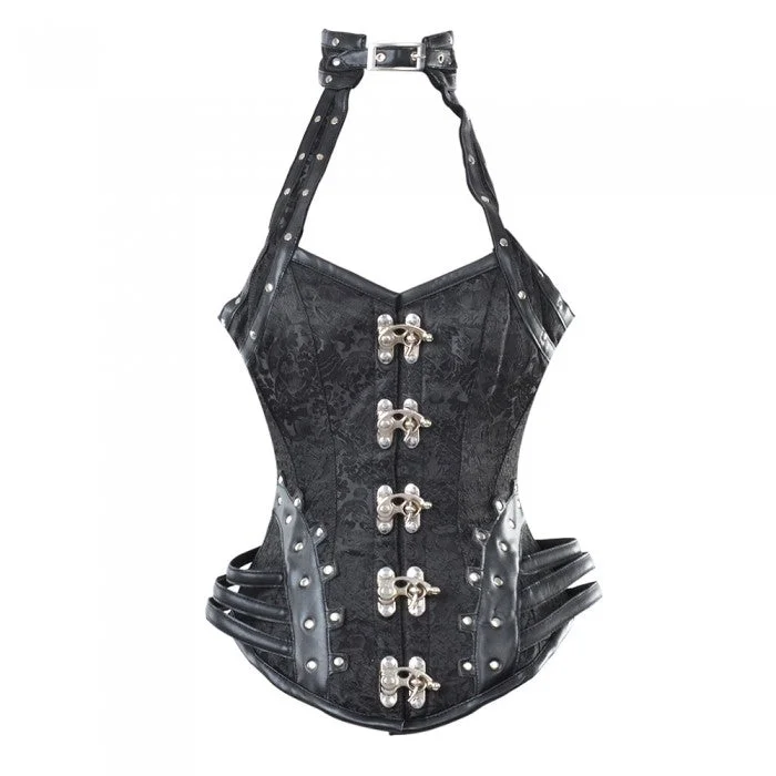 Mazda Gothic Corset With Hip Straps And Neckholder