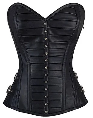 Wozniacki Gothic Faux Leather Corset