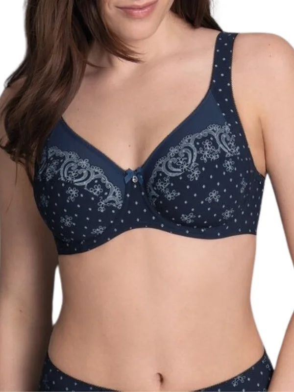 Belvedere Underwired Comfort Bra - Deep Blue