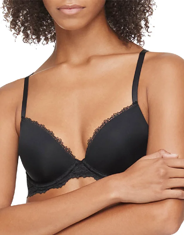 Calvin Klein Women Seductive Comfort Lotus Floral Lift Demi Bra QF6394