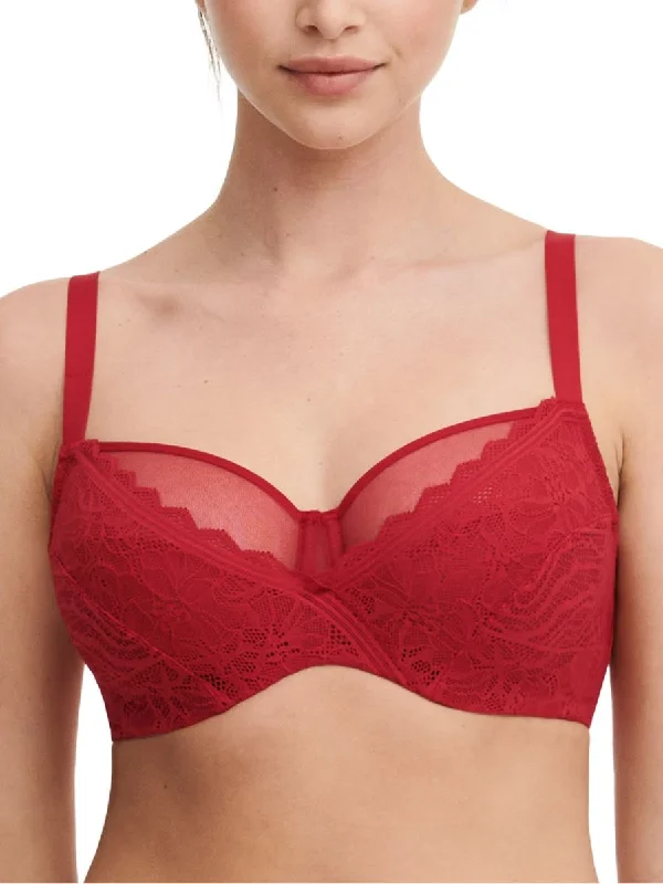 Easy Feel Floral Touch Full Cup Bra - Scarlet