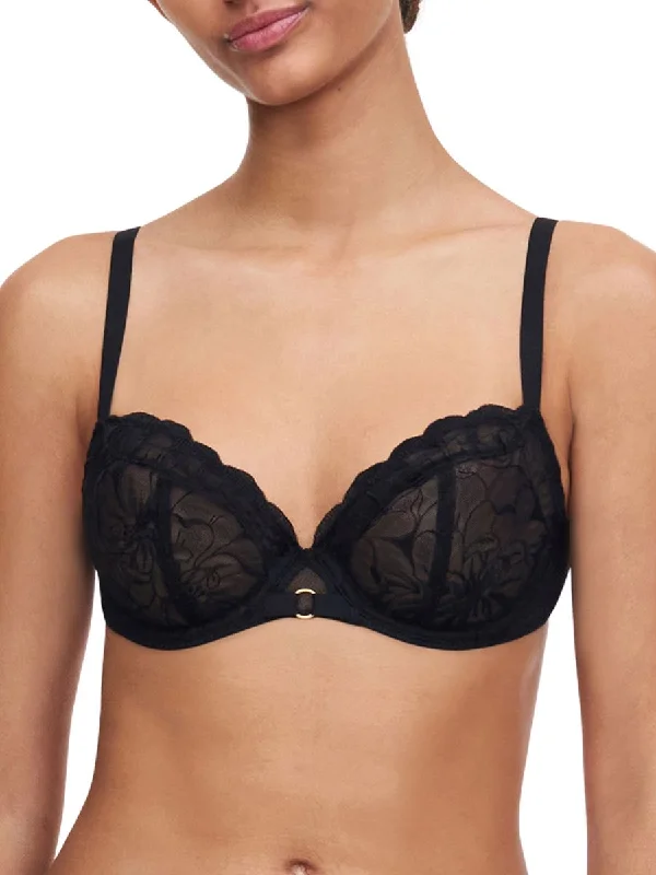 Fleurs Covering Underwired Bra - Black