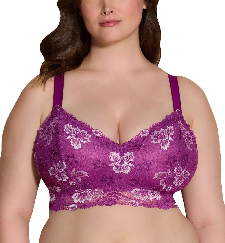 Cosabella Savona SUPER Curvy Longline Bralette (SAVON1386) - Swiss Beet/White