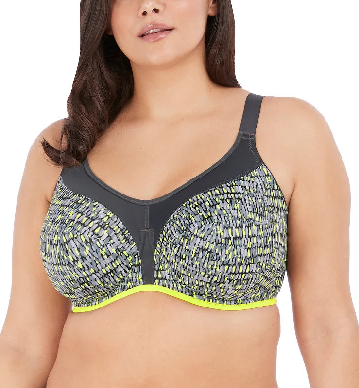 Elomi Energise J-Hook Underwire Sports Bra (8042) - Lime Twist