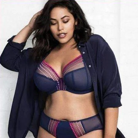 Elomi Matilda UW Plunge Bra in Navy EL8900