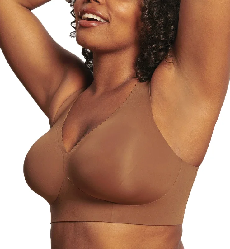 Evelyn & Bobbie EVELYN Deep V-Neck Bralette (1834) - Clay