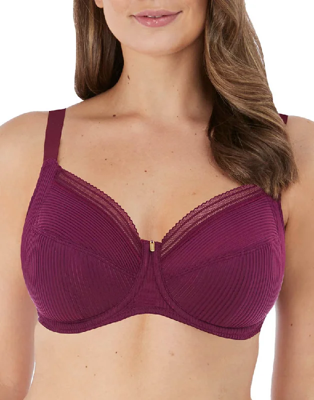 Fantasie Fusion Underwire Full Cup Side Support Bra Black Cherry FL3091