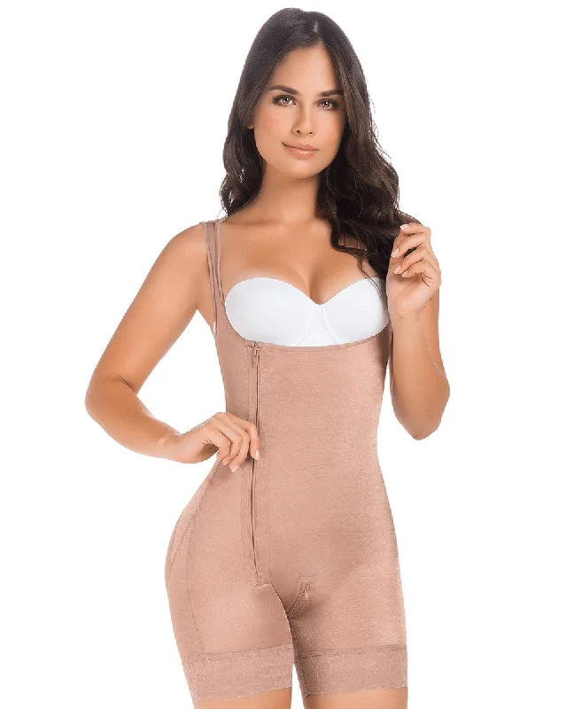 Final Sale Clearance MariaE Fajas Colombianas Post-Op Stage 1 Open Bust Shapewear Bodysuit