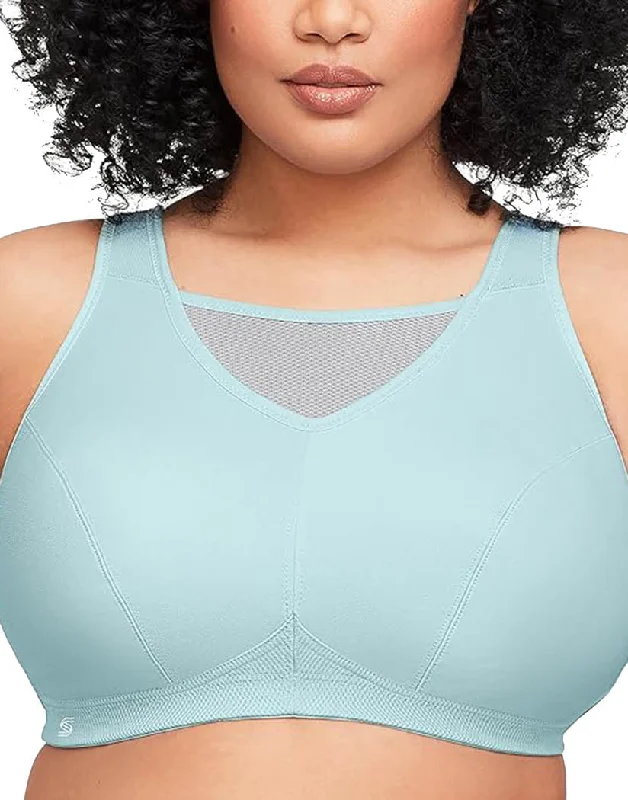 Glamorise Sport Medium Impact Support Bra Centennial Aqua/Gray 1066