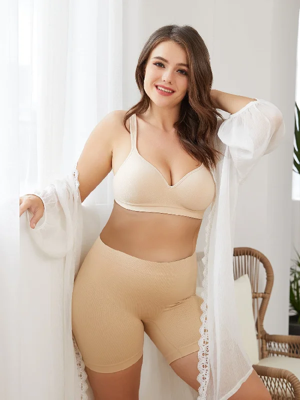 High-Elastic  Wireless Seamless Bra Nude