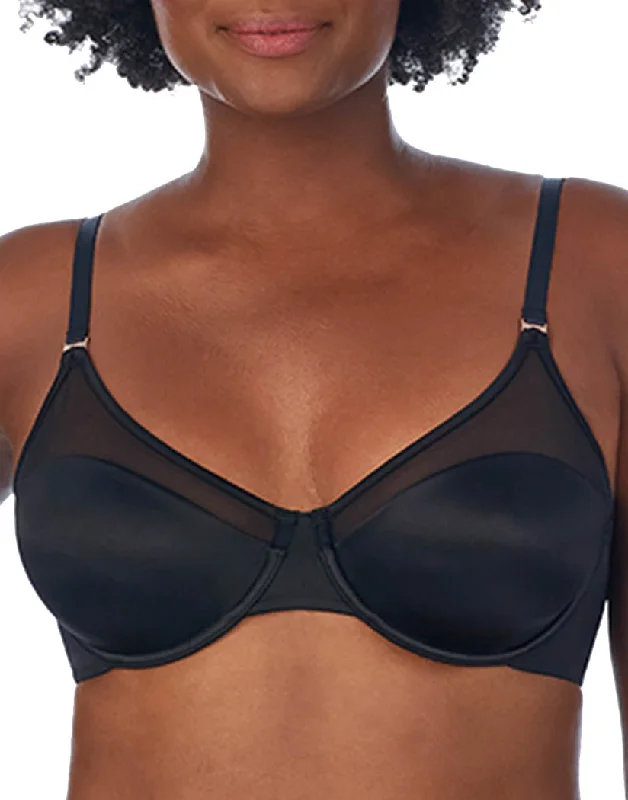 Le Mystere Satin & Mesh Unlined Bra 3316