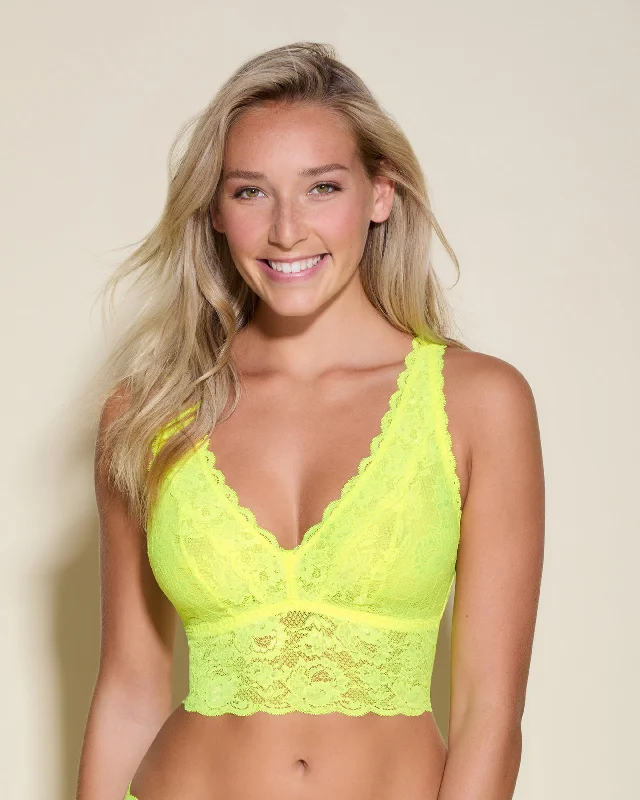 Bralette Alta Con Scollatura Profonda