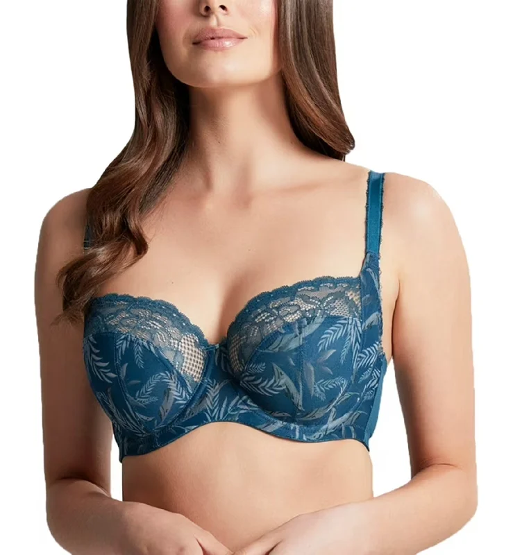 Panache Jasmine Balcony Underwire Bra (6951) - Teal Botanical