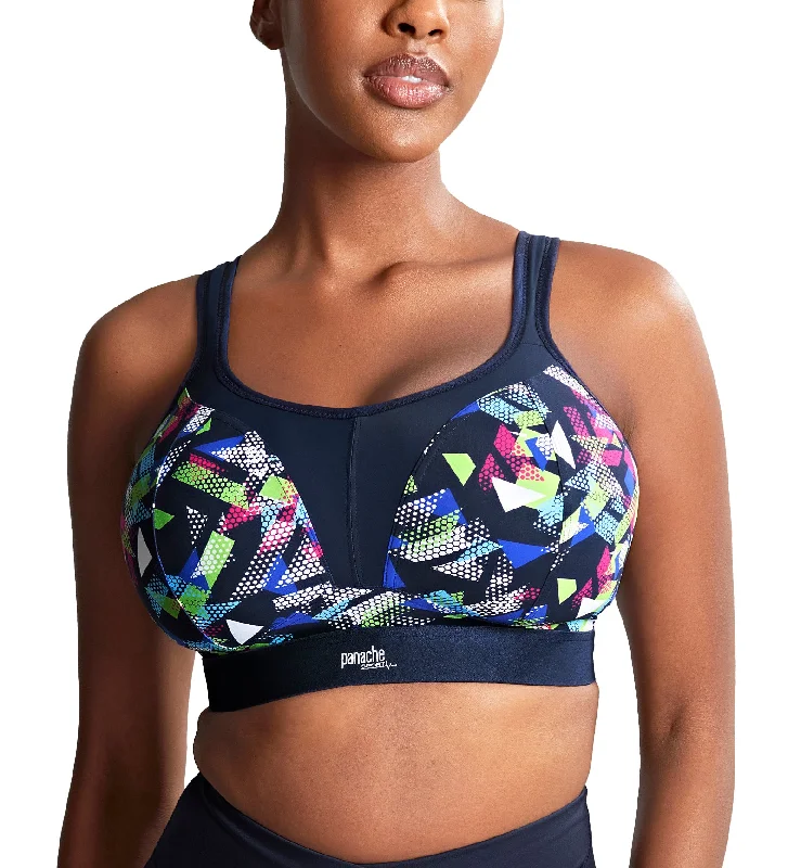 Panache Boundless Racerback Non-Wire Sports Bra (7341B) - Graphic Print