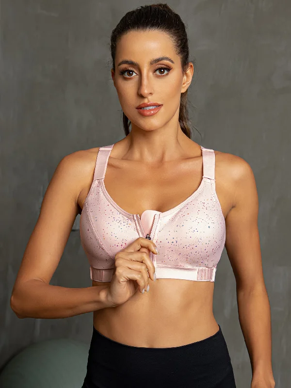 Padded Sports High Impact Racerback Bra Pink